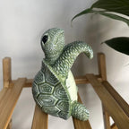 Weather-Resistant Resin Climbing Turtle Pot Hanger
