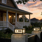 Weather-Resistant Stainless Steel LED Post Light (Solar & Hardwired)
