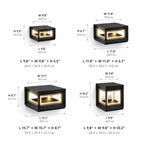 Weather-Resistant Stainless Steel LED Post Light (Solar & Hardwired)