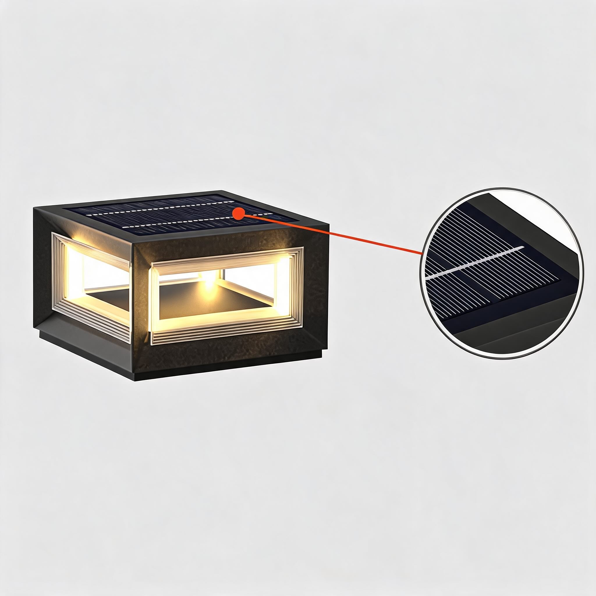 Weather-Resistant Stainless Steel LED Post Light (Solar & Hardwired)