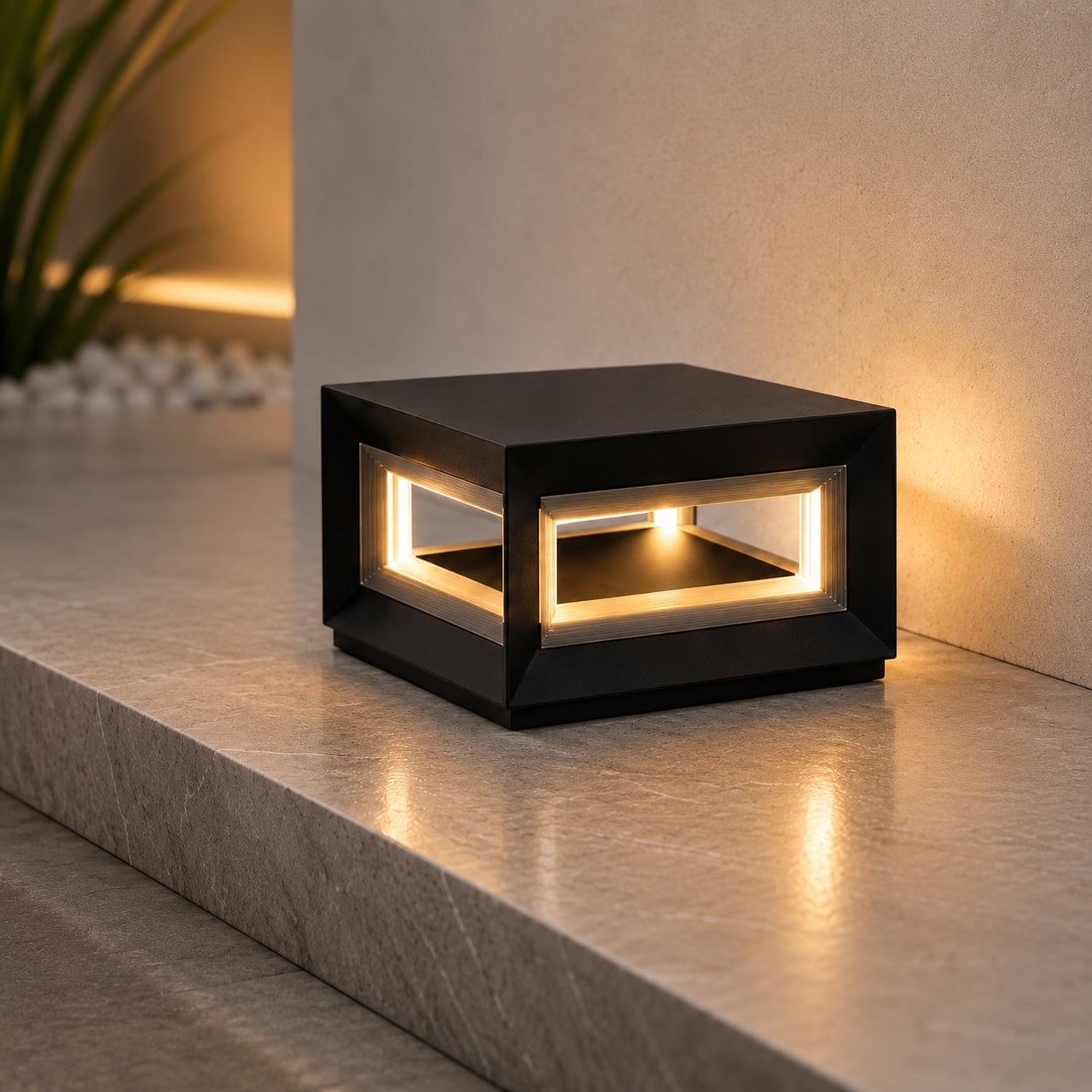 Weather-Resistant Stainless Steel LED Post Light (Solar & Hardwired)