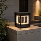 Weather-Resistant Stainless Steel LED Post Light (Solar & Hardwired)