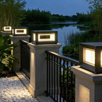 Weather-Resistant Stainless Steel LED Post Light (Solar & Hardwired)