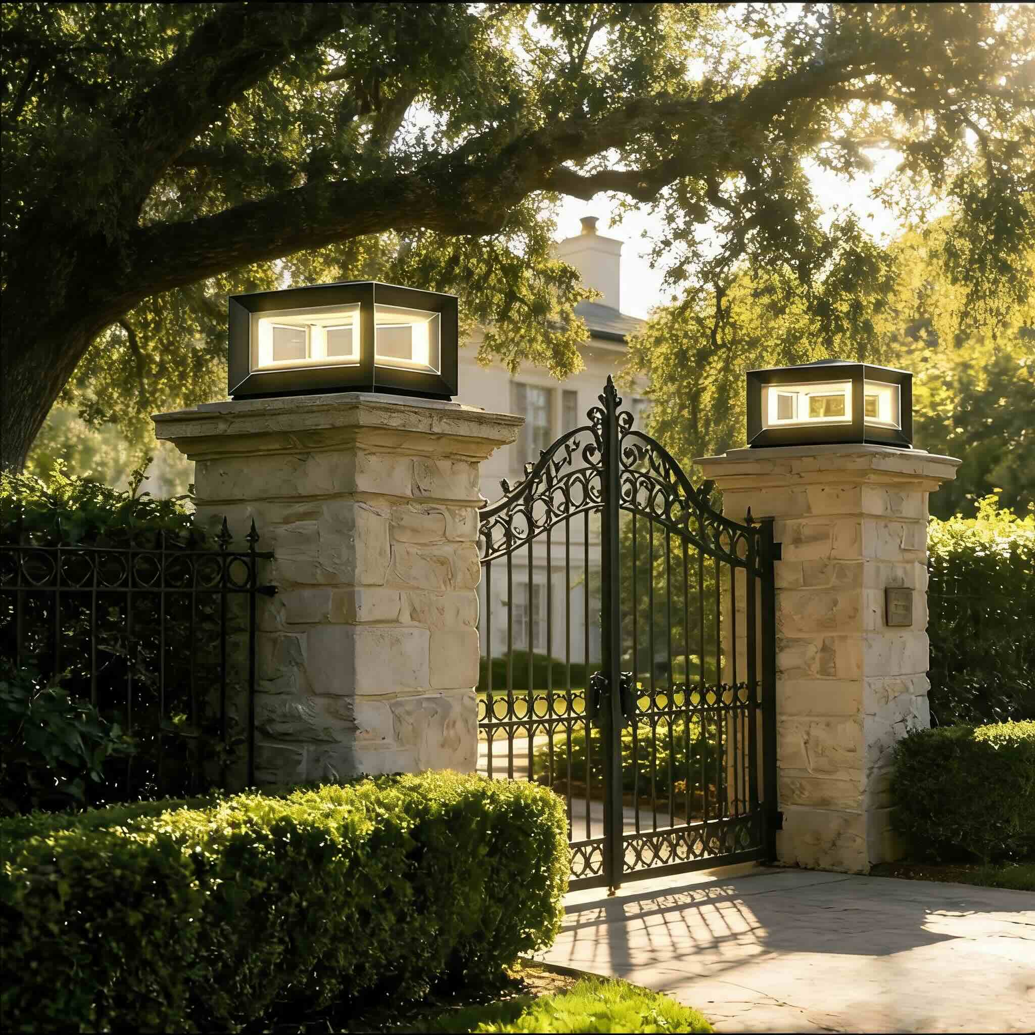 Weather-Resistant Stainless Steel LED Post Light (Solar & Hardwired)