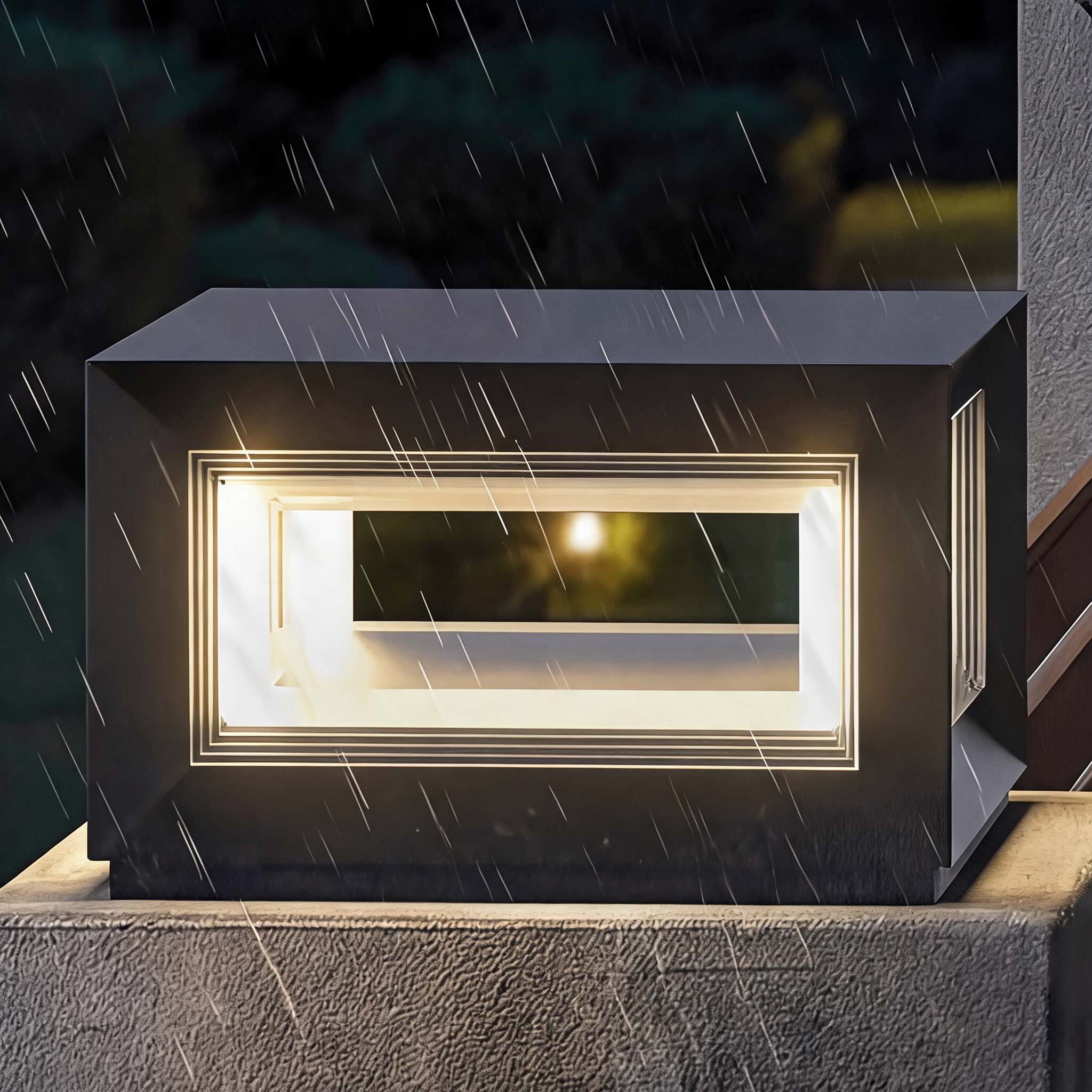Weather-Resistant Stainless Steel LED Post Light (Solar & Hardwired)