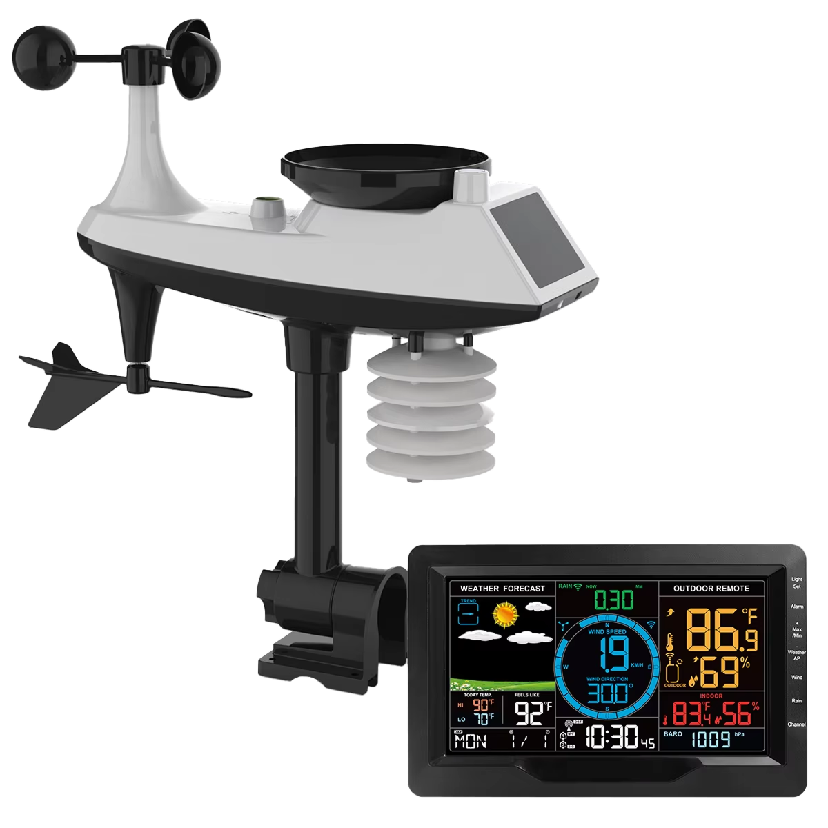 Weather Station Multi-Sensor Wireless USB Rechargeable