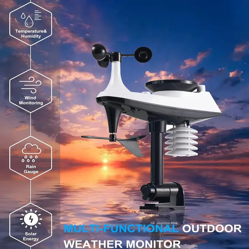 Weather Station Multi-Sensor Wireless USB Rechargeable