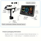 Weather Station Multi-Sensor Wireless USB Rechargeable