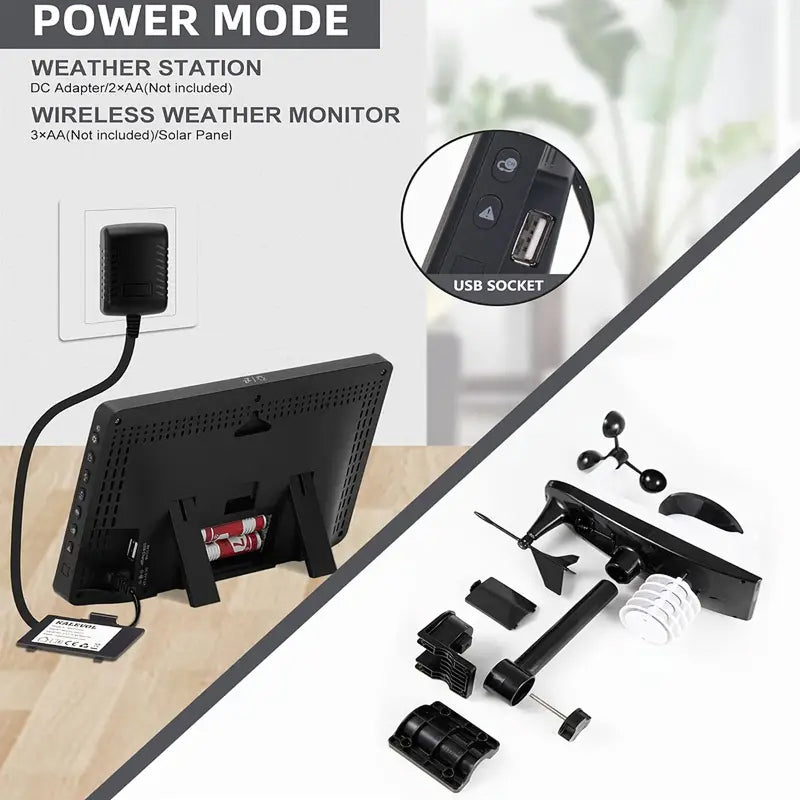 Weather Station Multi-Sensor Wireless USB Rechargeable