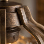 Weatherproof Aluminum Glass Globe Pendant Light (Adjustable Chain)