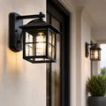 Weatherproof Aluminum & Glass Outdoor Wall Sconce (IP65)