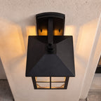 Weatherproof Aluminum & Glass Outdoor Wall Sconce (IP65)