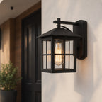Weatherproof Aluminum & Glass Outdoor Wall Sconce (IP65)