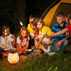 Weatherproof Dancing Flame Solar & USB Outdoor Lantern
