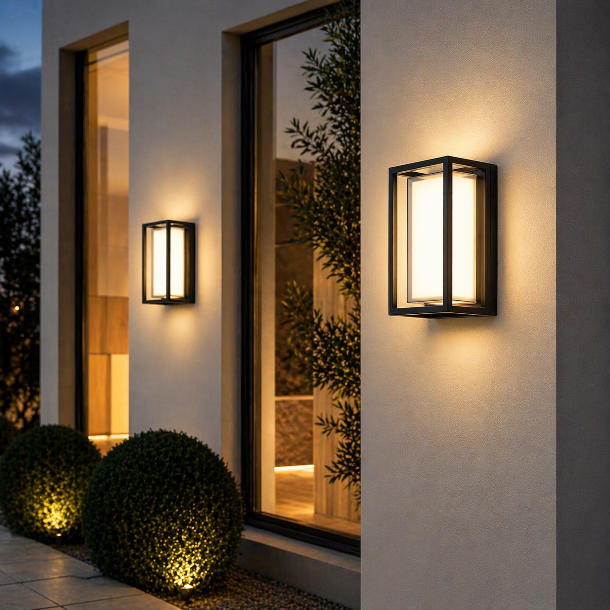 Weatherproof Die-Cast Aluminum Integrated LED Outdoor Wall Light