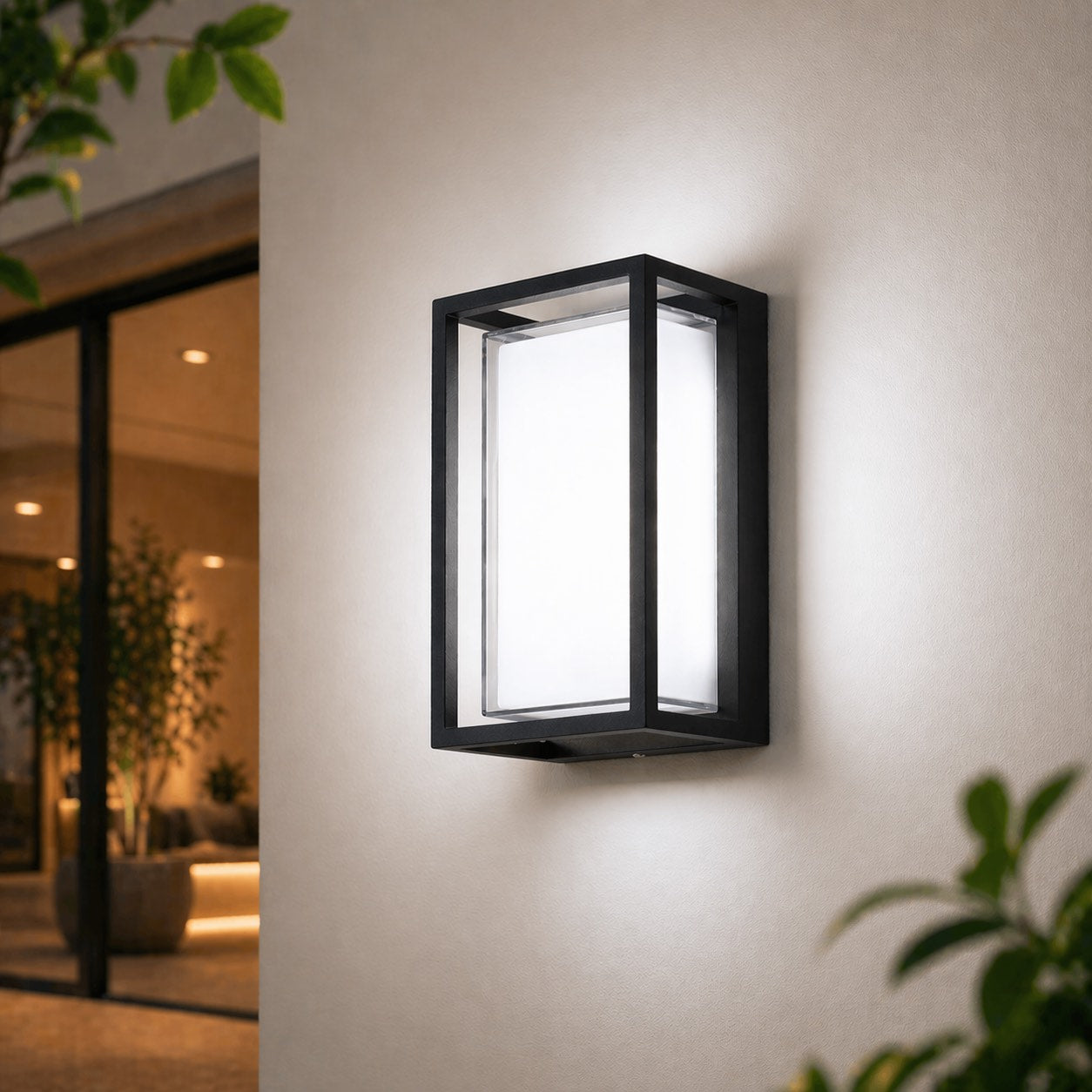 Weatherproof Die-Cast Aluminum Integrated LED Outdoor Wall Light