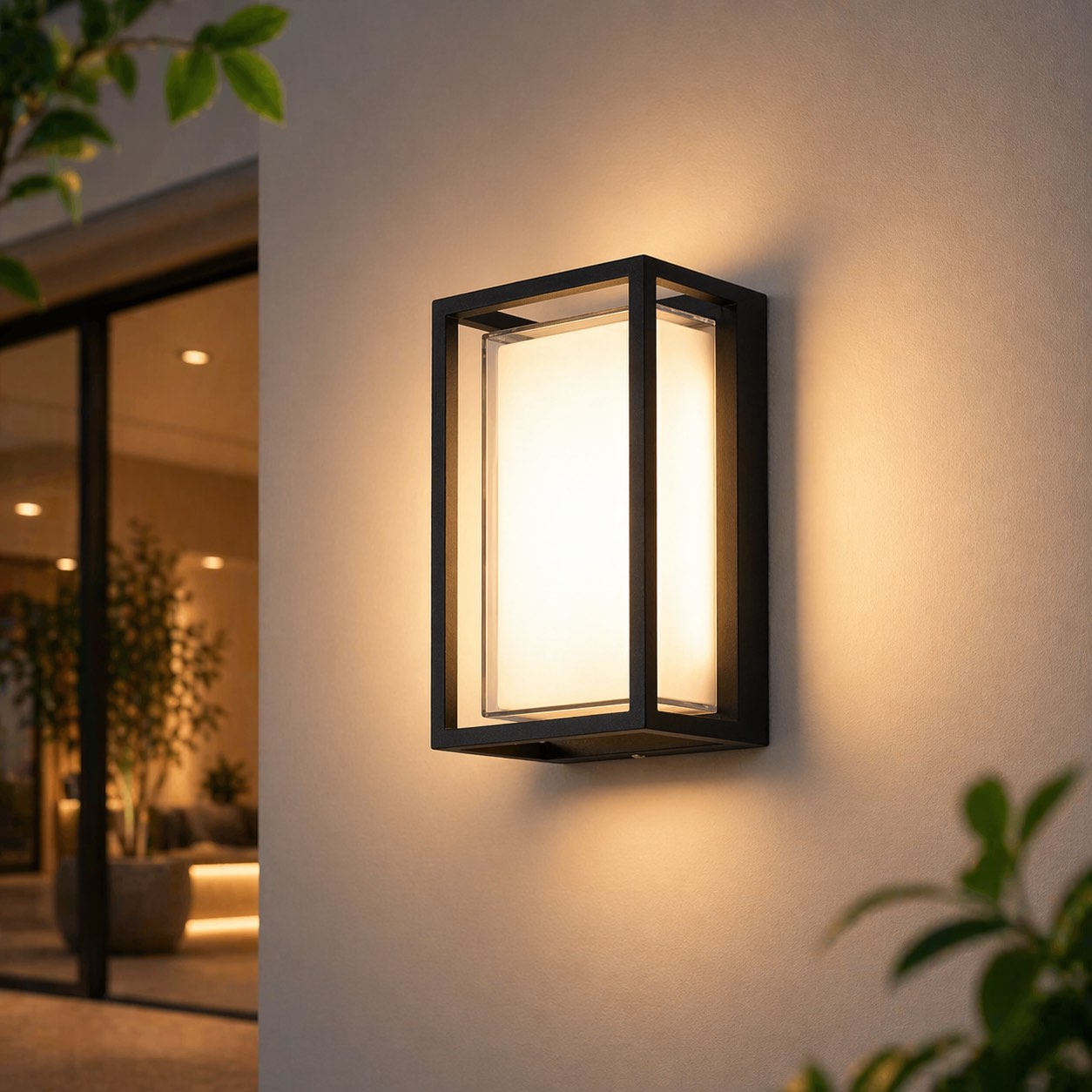 Weatherproof Die-Cast Aluminum Integrated LED Outdoor Wall Light