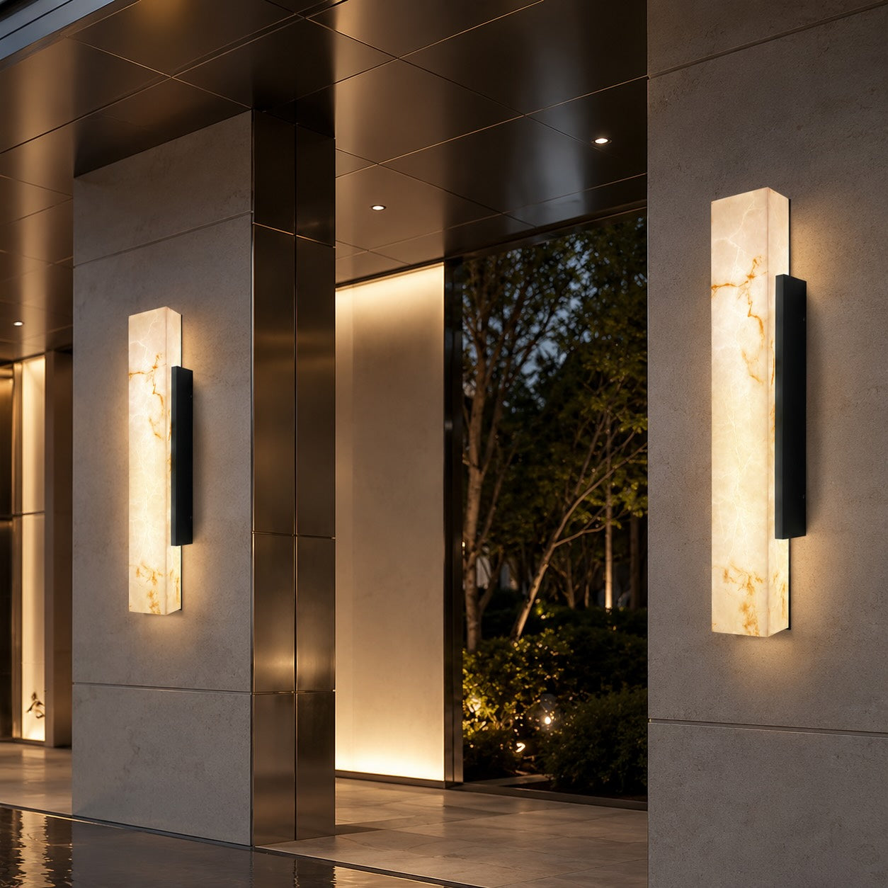 Weatherproof Stainless Steel Warm LED Outdoor Wall Light