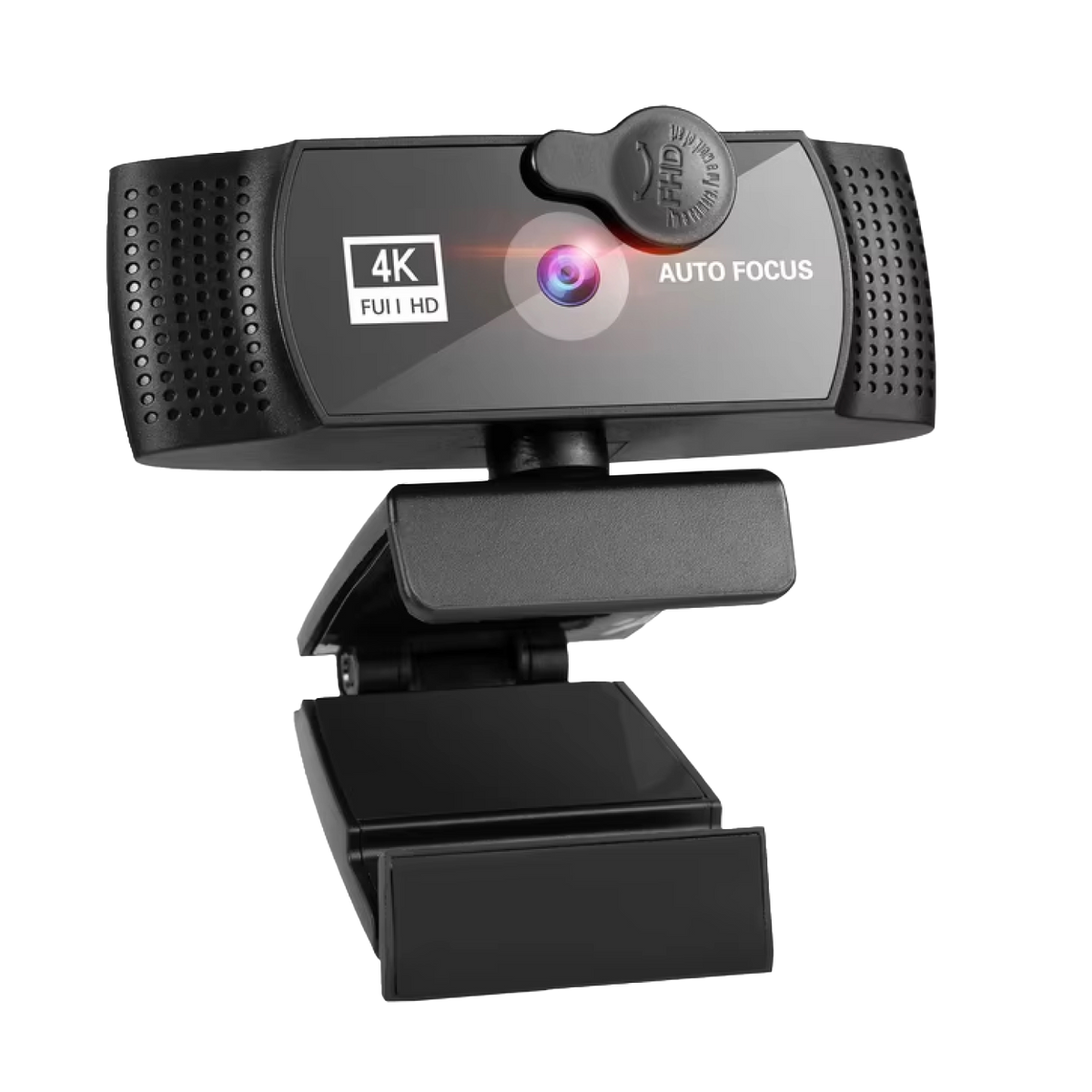 Webcam 4K Ultra-HD 120° Wide-Angle Dual Noise-Reducing Microphones