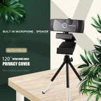 Webcam 4K Ultra-HD 120° Wide-Angle Dual Noise-Reducing Microphones