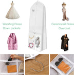 Wedding Dress Bag Extra-Large Water-Resistant Reinforced Zipper