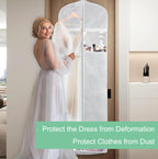 Wedding Dress Bag Extra-Large Water-Resistant Reinforced Zipper