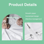 Wedding Dress Storage Bag Extra-Large Water-Resistant 3 Clear Pockets