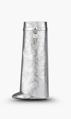 Wedge Boots Slip-On Hidden 3.5-Inch Vegan Leather