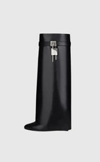Wedge Boots Slip-On Hidden 3.5-Inch Vegan Leather