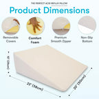 Wedge Pillow Ergonomic Firm Support Back & Neck Relief
