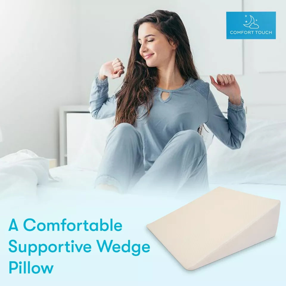 Wedge Pillow Ergonomic Firm Support Back & Neck Relief