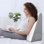 Wedge Pillow Ergonomic Triangular Memory Foam & Breathable Cover