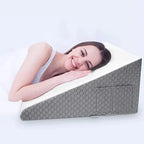 Wedge Pillow Ergonomic Triangular Memory Foam & Breathable Cover