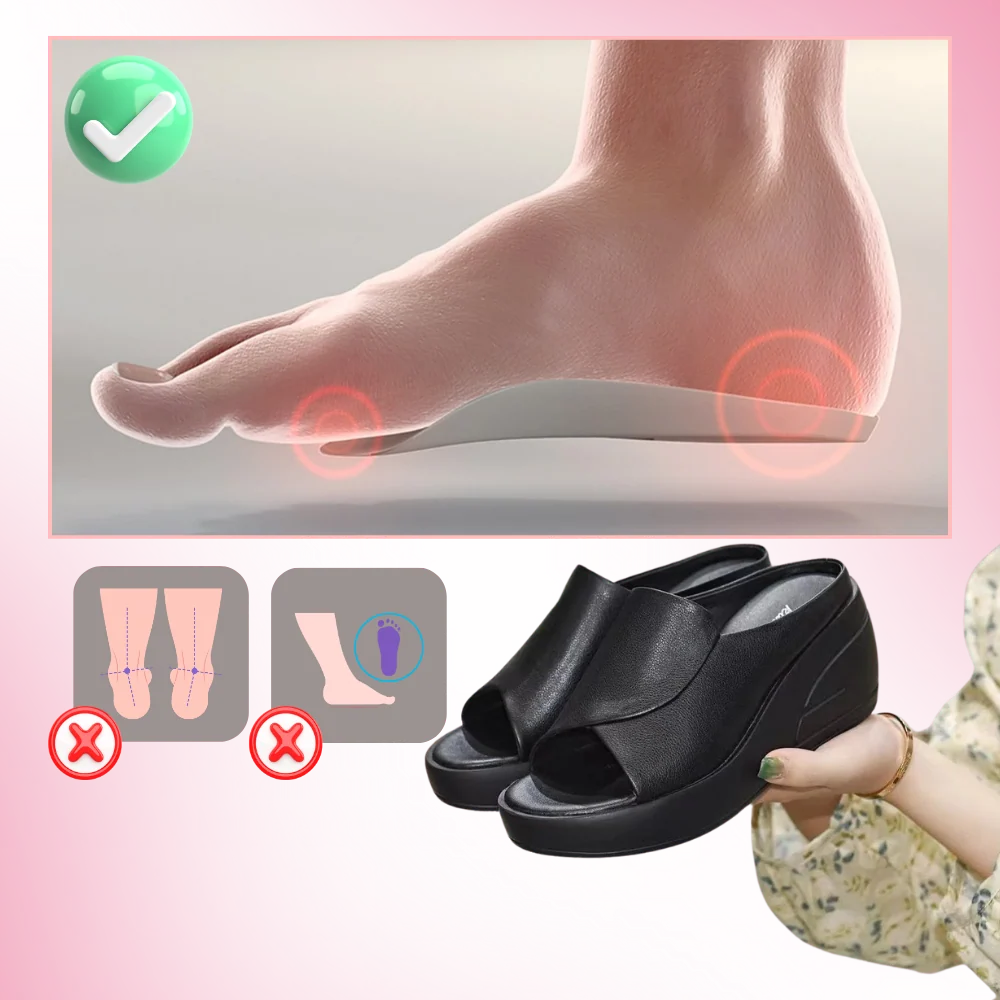 Wedge Sandals Orthopedic Arch Support & Shock Absorption