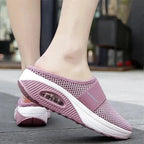 Wedge Sandals Slip-On Cushioned Footbed 1.6 Inch Heel