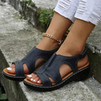 Wedge Sandals Supportive Adjustable Straps Traction Outsole