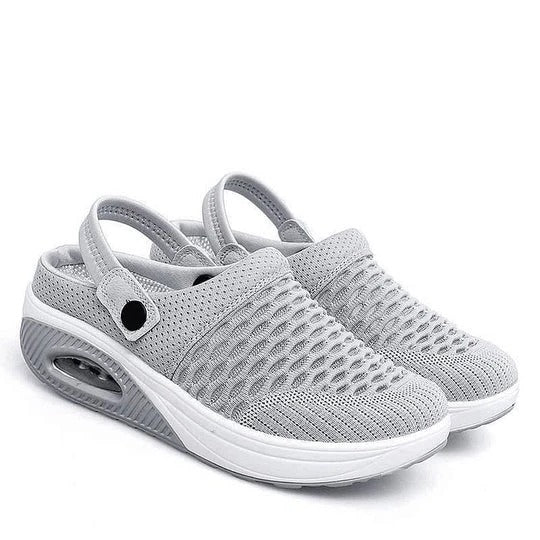 Wedge Walking Shoes Shock-Absorbing Posture-Aligning Breathable Upper