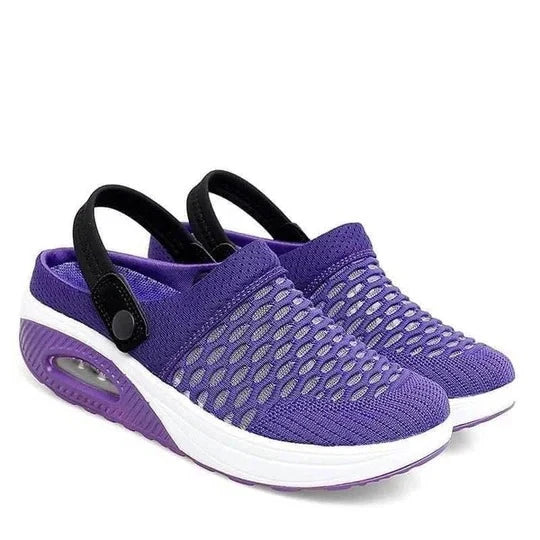 Wedge Walking Shoes Shock-Absorbing Posture-Aligning Breathable Upper