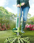 Weed Puller 36-Inch Handle Three-Prong Claw & Spring-Loaded Release
