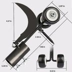 Weed Puller Adjustable Head Wooden Handle & Metal Blade