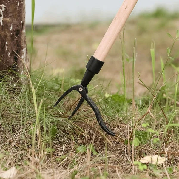 Weed Puller Four-Claw Detachable Head Ergonomic Grip