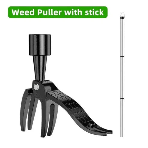 Weed Puller Stand-Up 4-Prong Foot Pedal