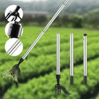 Weed Puller Stand-Up Stainless Steel Detachable Handle
