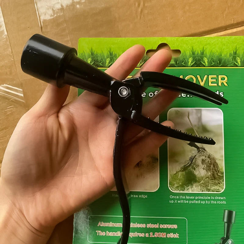 Weed Puller Stand-Up Stainless Steel Detachable Handle