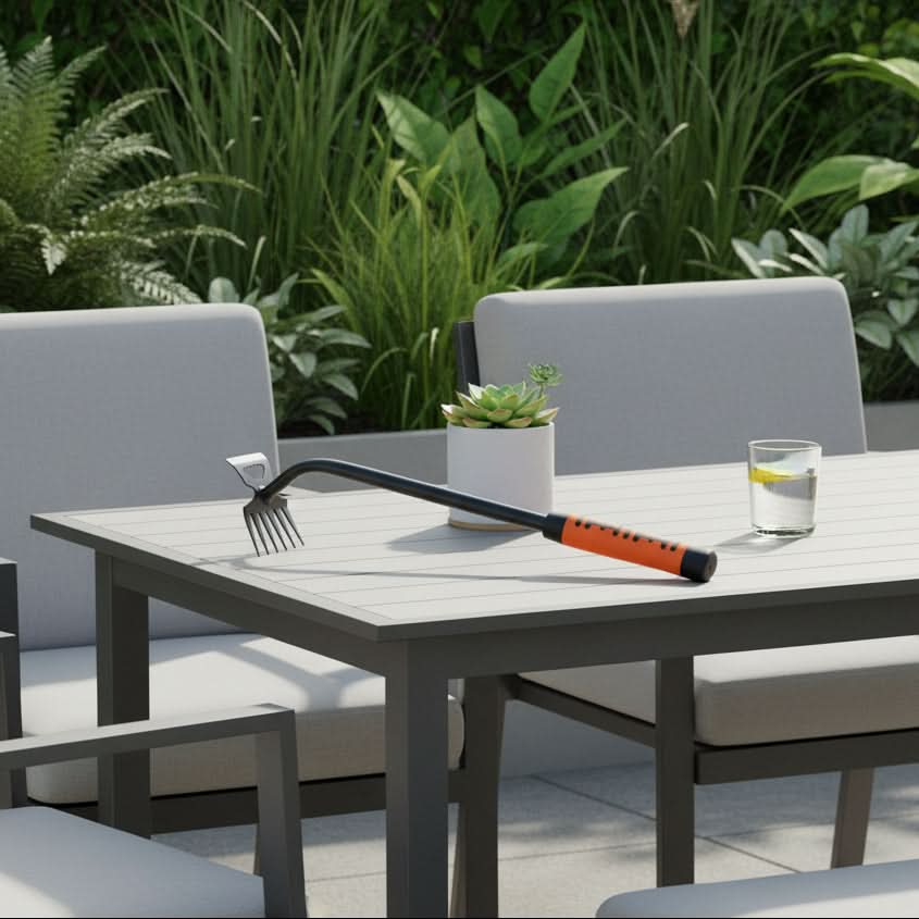 Weed Removal Tool Carbon Steel Head Ergonomic Long Handle