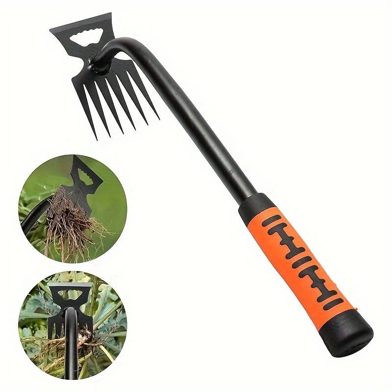 Weed Removal Tool Carbon Steel Head Ergonomic Long Handle