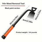 Weed Removal Tool Carbon Steel Head Ergonomic Long Handle