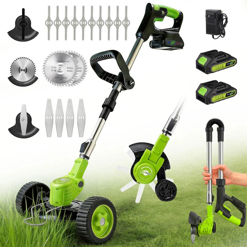 Weed Trimmer 3-in-1 Cordless Steel Blade & Saw Disc