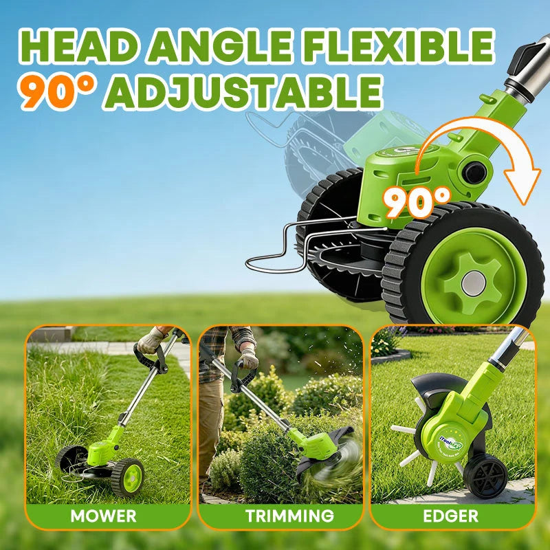 Weed Trimmer 3-in-1 Cordless Steel Blade & Saw Disc