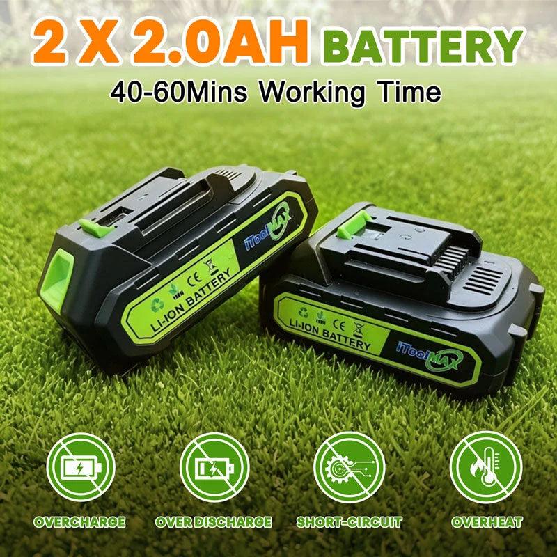 Weed Trimmer 3-in-1 Cordless Steel Blade & Saw Disc